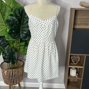 J.Crew • polka dot spaghetti strap dress